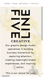 Mobile Screenshot of fivelinecreative.com