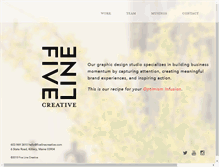 Tablet Screenshot of fivelinecreative.com